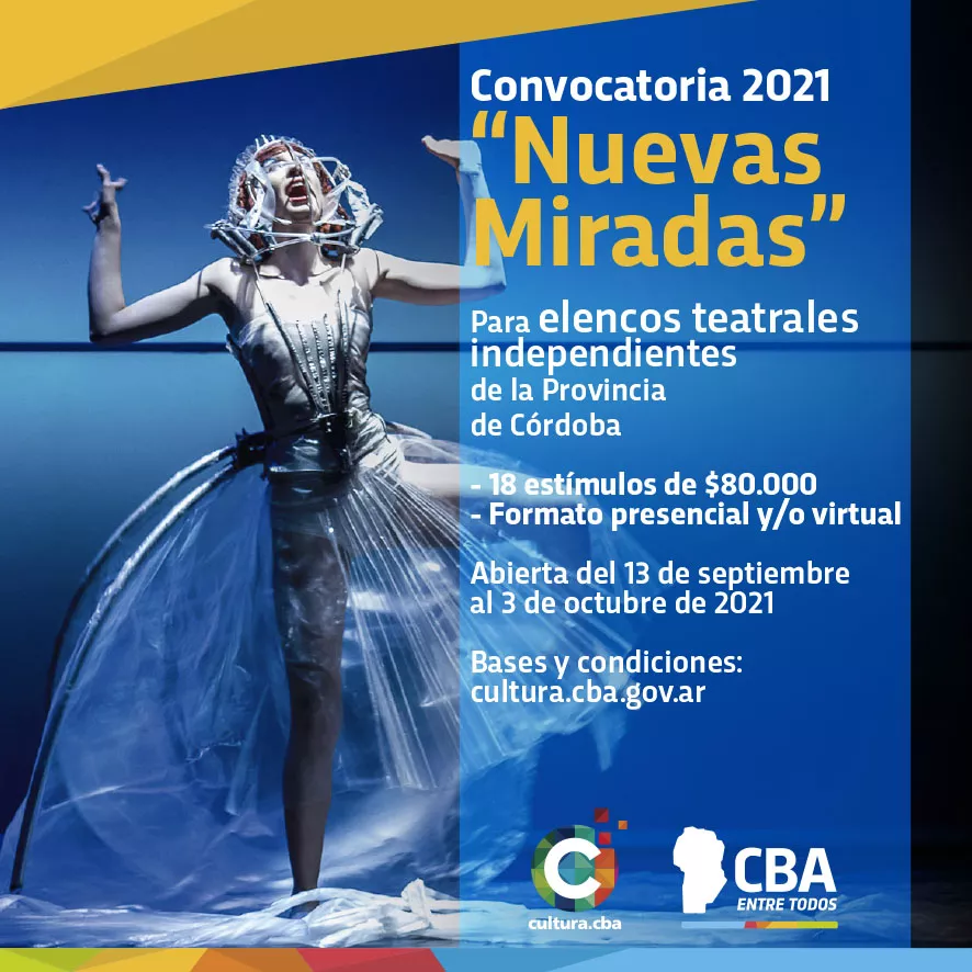 Flayer Convocatoria Nuevas Miradas 2021